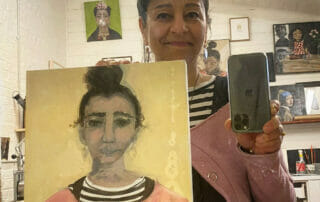 Soula Mantalvanos Studio self portrait
