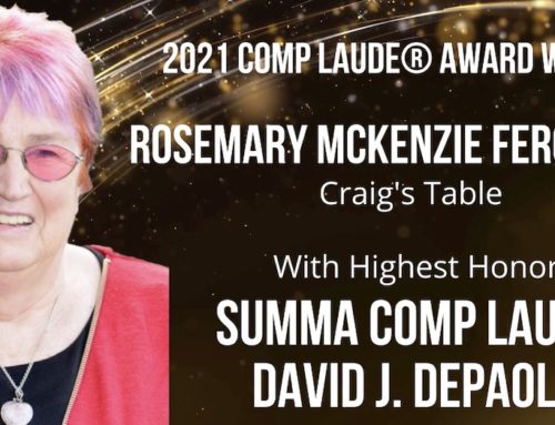 Rosemary McKenzie Ferguson, Australian Injured Worker and founder of Craig’s Table takes top 2021 Comp Laude® Award