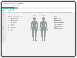 Flora's My Health Story Body Map